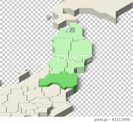 日本地図 東北地方 福島県のイラスト素材 61212400 Pixta