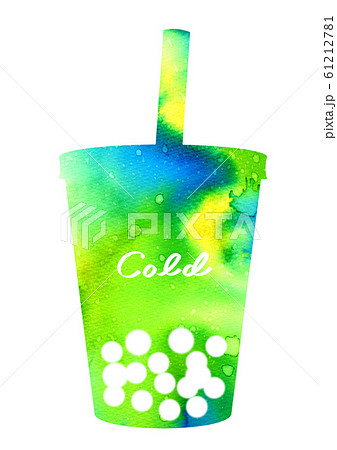 タピオカドリンク シルエット 61212781