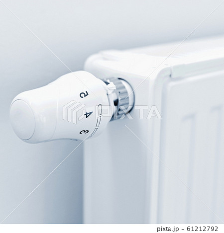 Photo of house interior with radiator - heating. 61212792