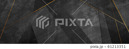 Black grunge corporate background with golden 61213351