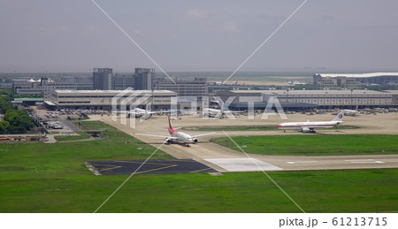 Passenger airplane at Shanghai Airport Passenger airplane at Shanghai Airport 61213715