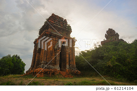 Cham temple tower in Quy Nhon, Vietnam 61214104