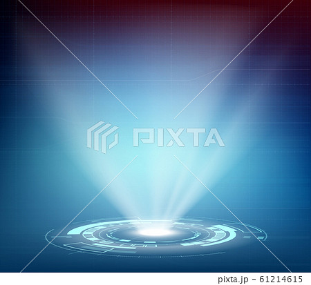 Futuristic projector or hologram  61214615