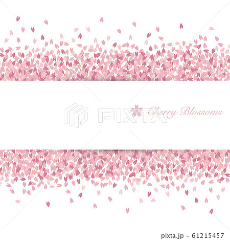 桜　花吹雪　背景 61215457