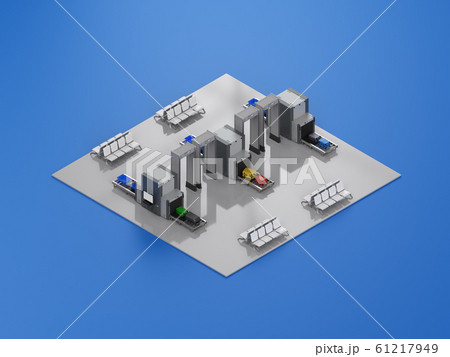 Airport terminal isometric Airport terminal isometric 61217949