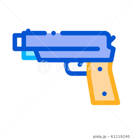Iron Shooting Gun Icon Outline Illustration Iron Shooting Gun Icon Outline Illustration 61219240