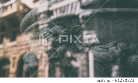 Abstract reflection on the old street Abstract reflection on the old street 61220923