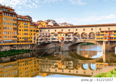 Beautiful view of bridge Ponte Vecchio, Florence, 61221037