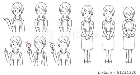 スーツを着た女性 61221320