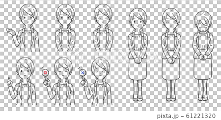 スーツを着た女性 61221320