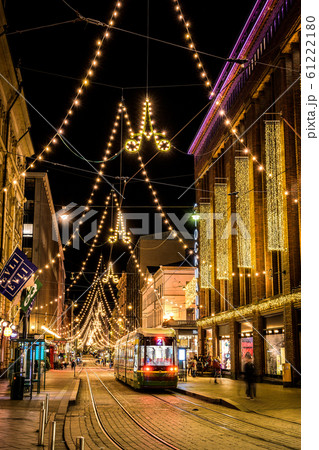フィンランド ヘルシンキのイルミネーション アレクサンテリン通り フィンランド ヘルシンキのイルミネーション アレクサンテリン通り 61222180