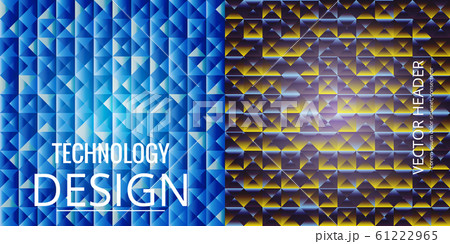 Set of abstract technology web banner. Set of abstract technology web banner. 61222965