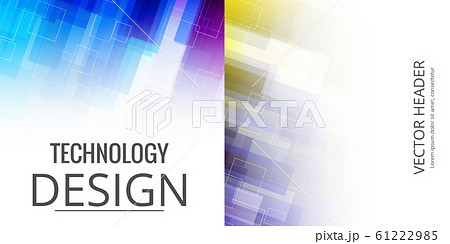 Set of abstract technology web banner. Set of abstract technology web banner. 61222985