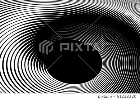 Illusion of spiral swirl movement. Abstract op art 61223320