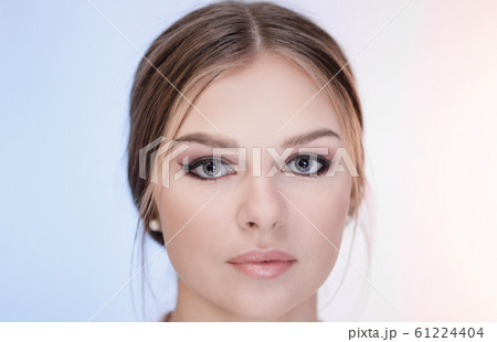 Close-up face of a young girl 61224404