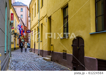 ラトビア　リガ旧市街 61224564