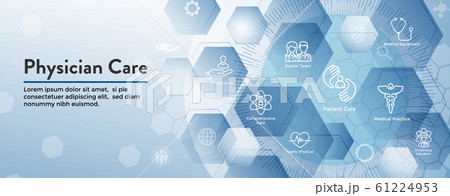 Physician Care Icon Set - Web Header Banner 61224953