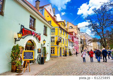 ラトビア　リガ旧市街 61225895