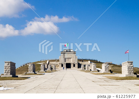 Italian alps landmark. First world war memorial 61225977