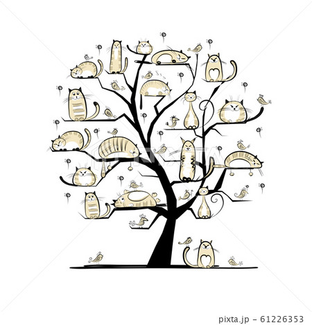 Сat family tree for your design Сat family tree for your design 61226353