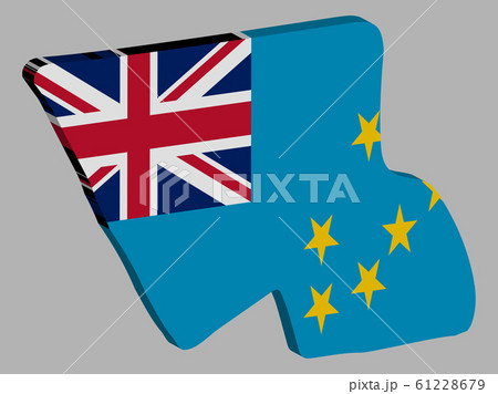 Tuvalu map flag vector 3D illustration eps 10 Tuvalu map flag vector 3D illustration eps 10 61228679
