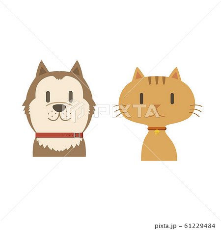 イラスト素材 犬と猫 ペット ベクターのイラスト素材