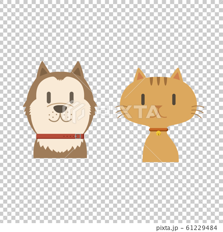 イラスト素材 犬と猫 ペット ベクターのイラスト素材