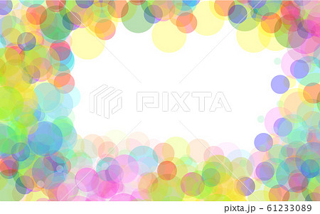 Frame of multicolored transparent abstract  61233089