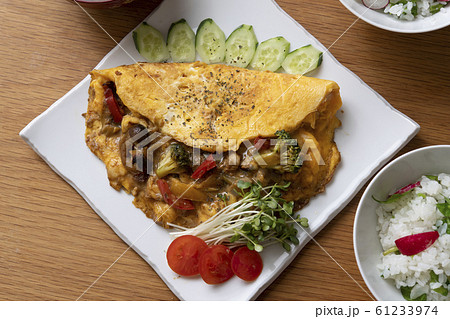 チーズカレーオムレツ チーズカレーオムレツ 61233974