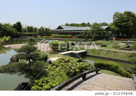 越谷市花田苑 花田第六公園の風景の写真素材