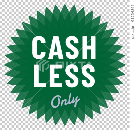 CASHLESS ONLY マーク 61234863