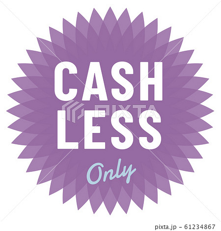 CASHLESS ONLY マーク 61234867