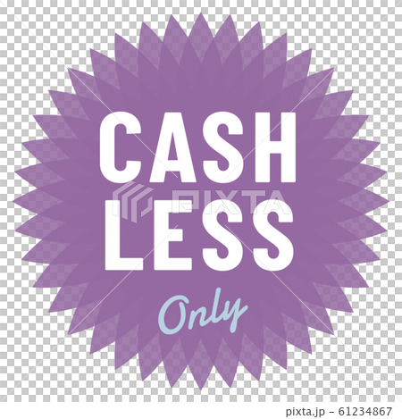 CASHLESS ONLY マーク 61234867