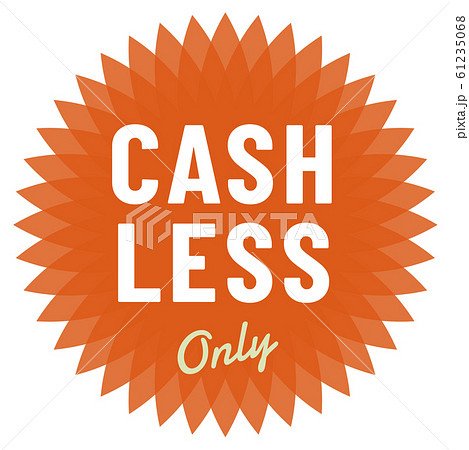 CASHLESS ONLY マーク 61235068