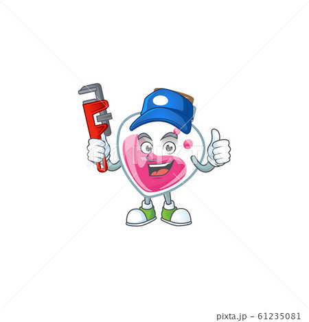 Cool Plumber pink potion on mascot picture style Cool Plumber pink potion on mascot picture style 61235081
