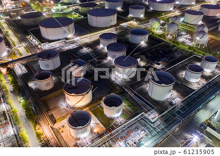 Aerial view of oil Refinery plant Aerial view of oil Refinery plant 61235905
