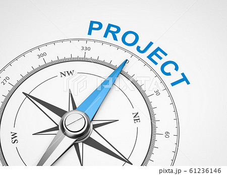 Compass on White Background, Project Concept 61236146