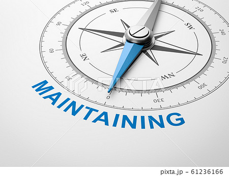 Compass on White Background, Maintaining Concept 61236166