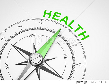 Compass on White Background, Health Concept Compass on White Background, Health Concept 61236184