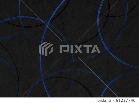 和紙_弧2_黒青 61237746