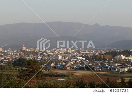 米沢市中心地全景 61237782