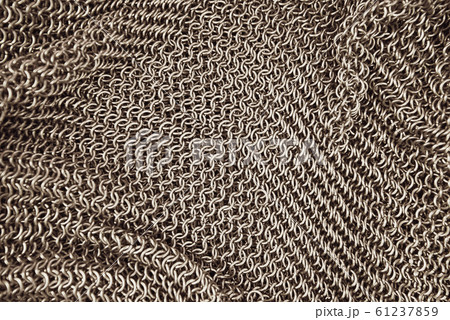 Authentic chainmail pattern background Authentic chainmail pattern background 61237859