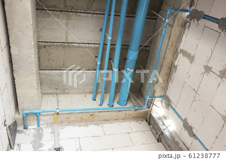 PVC tube  in water piping system  install under 61238777