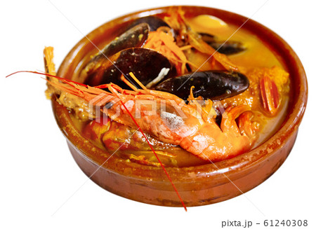Italian seafood chowder Italian seafood chowder 61240308