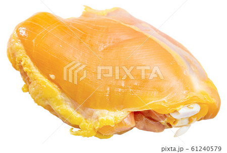 Raw skinless chicken thighs 61240579