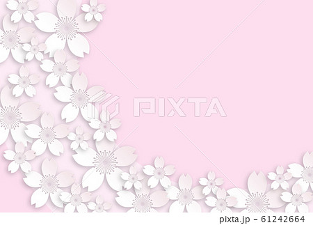 さくら背景のイラスト素材