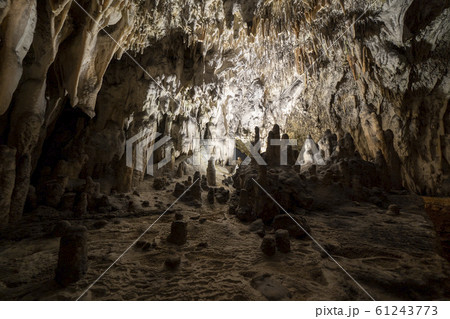 Postojna caves interior view panorama Postojna caves interior view panorama 61243773