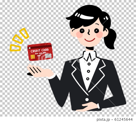 Business woman credit card 61245644
