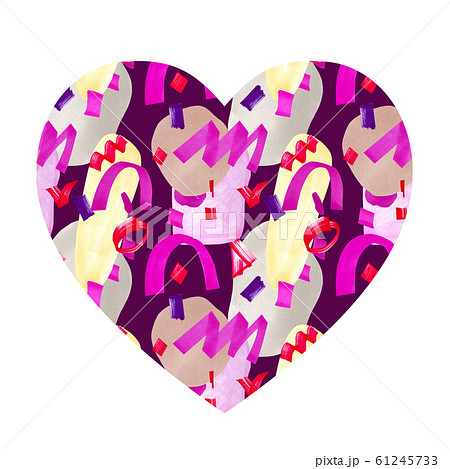 Abstract heart shaped background. Abstract heart shaped background. 61245733