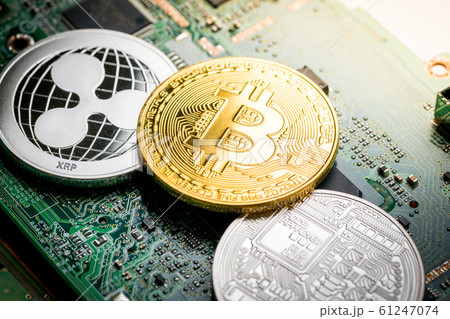 Bitcoin, the digital currency in studio on Bitcoin, the digital currency in studio on 61247074